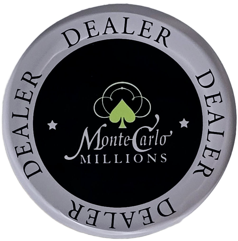 2" Acrylic Monte Carlo Millions Dealer Button