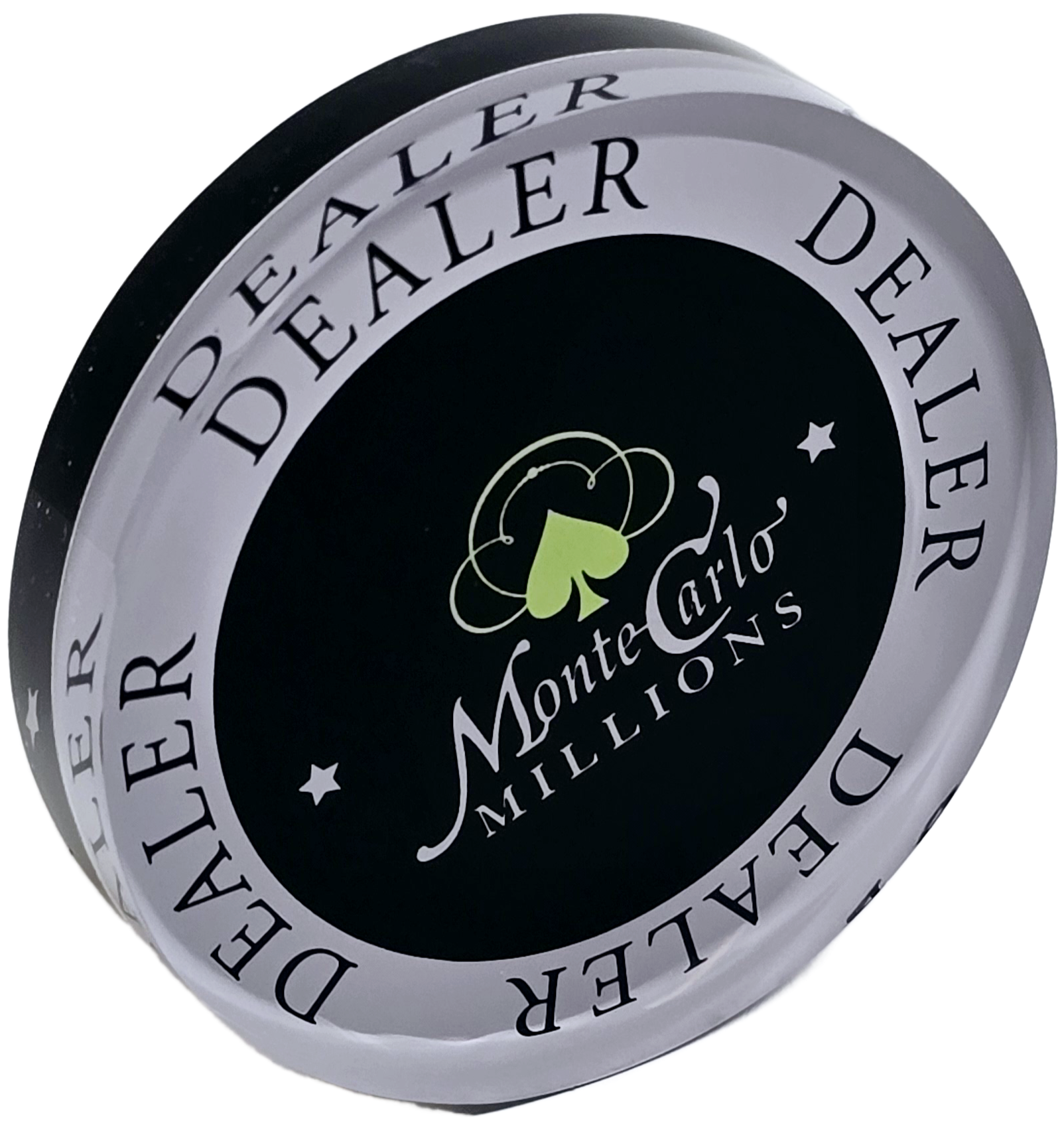 2" Acrylic Monte Carlo Millions Dealer Button