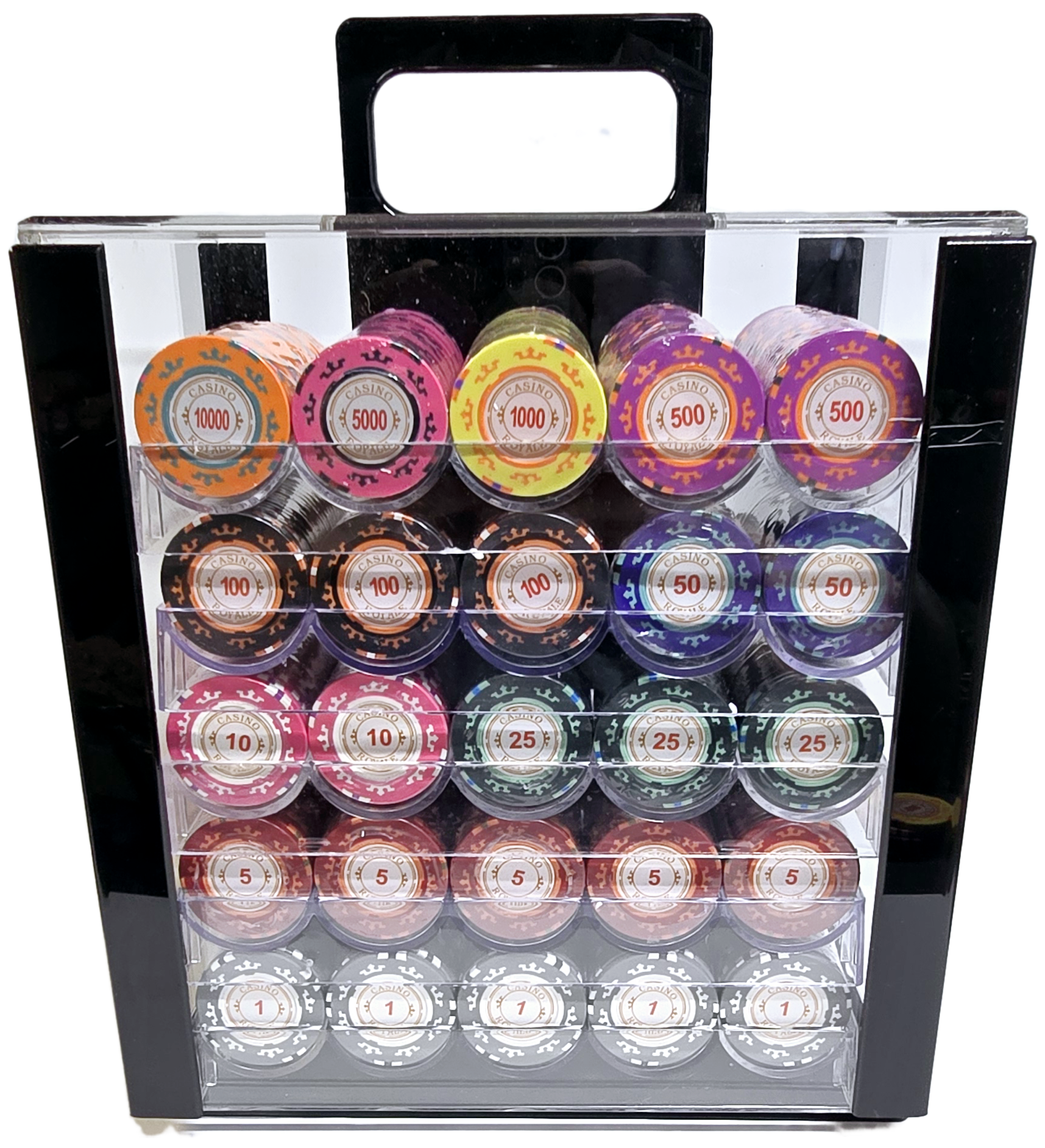 1000pc 14g Clay Casino Royale Chip Set-With Case