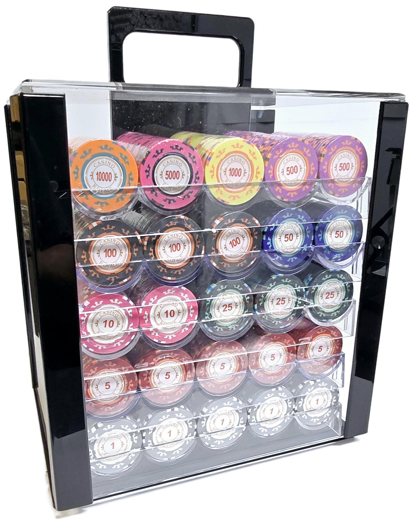 1000pc 14g Clay Casino Royale Chip Set-With Case