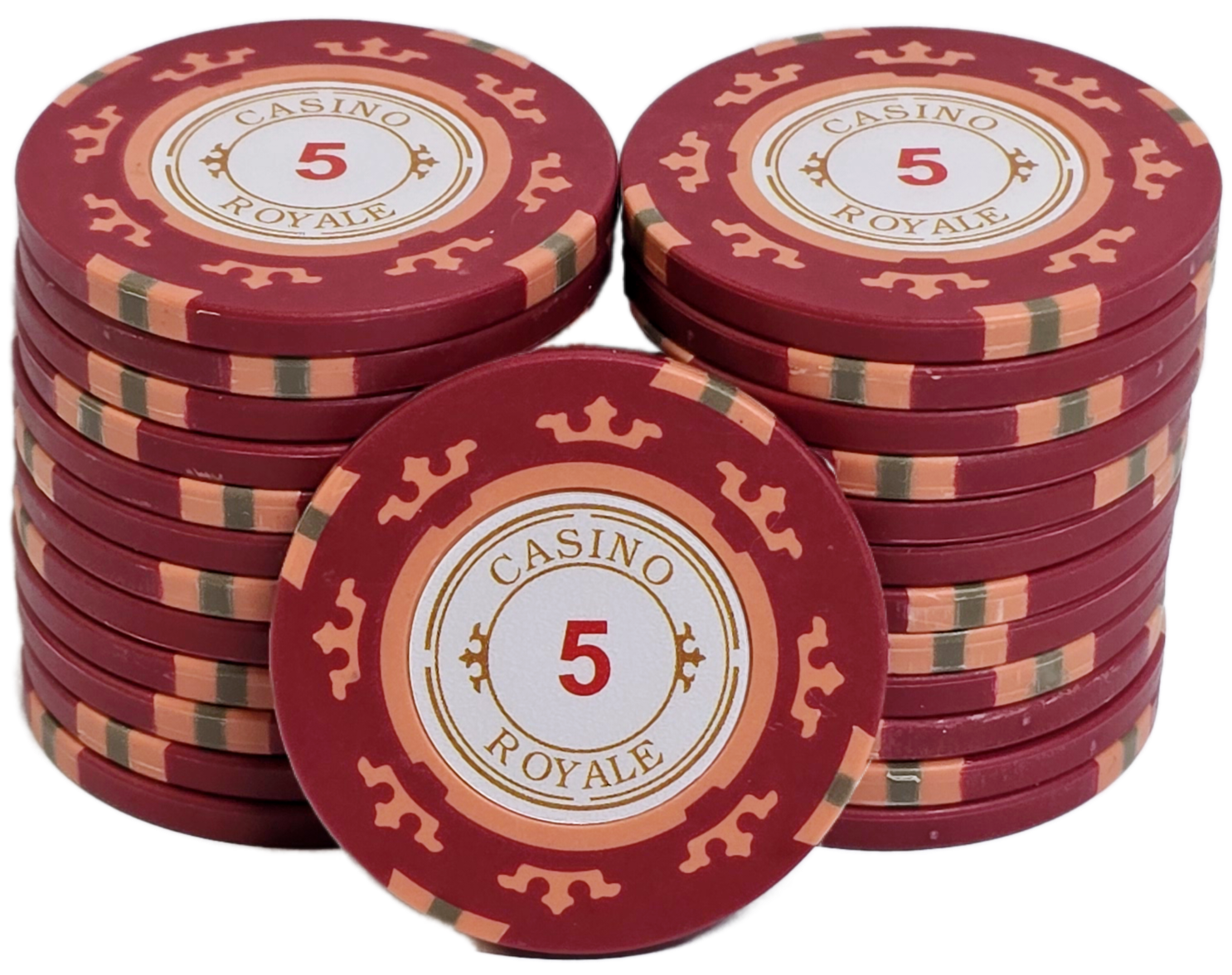 $5 Red Clay Casino Royale 