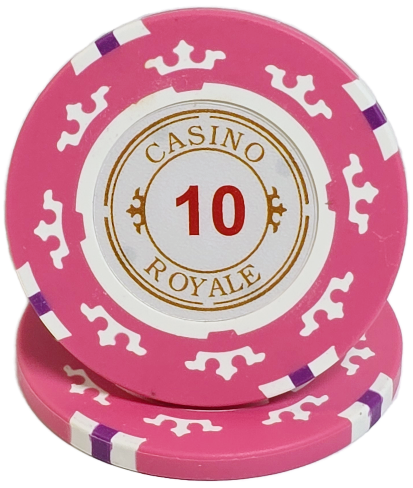 $10 Pink Clay Casino Royale