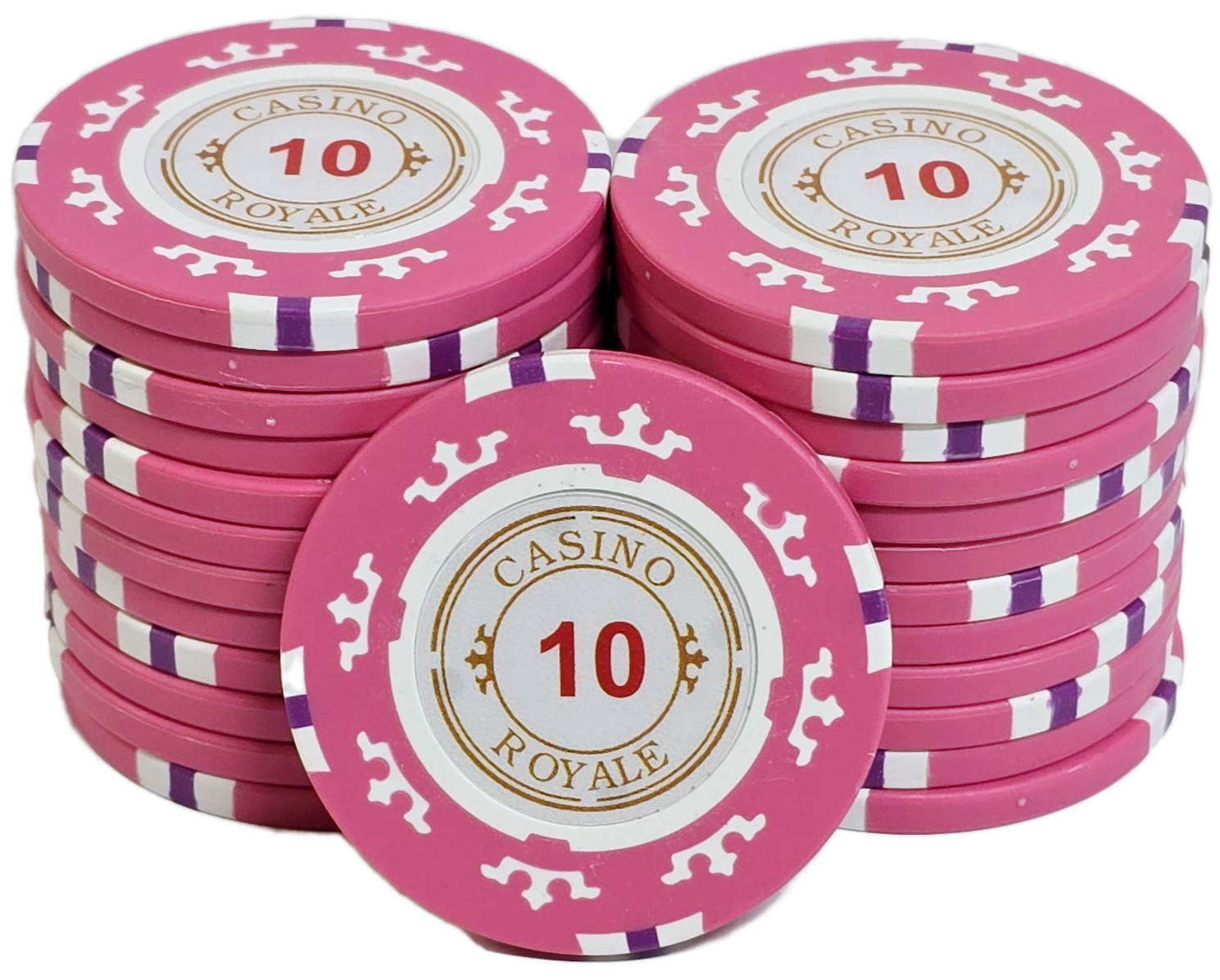 $10 Pink Clay Casino Royale