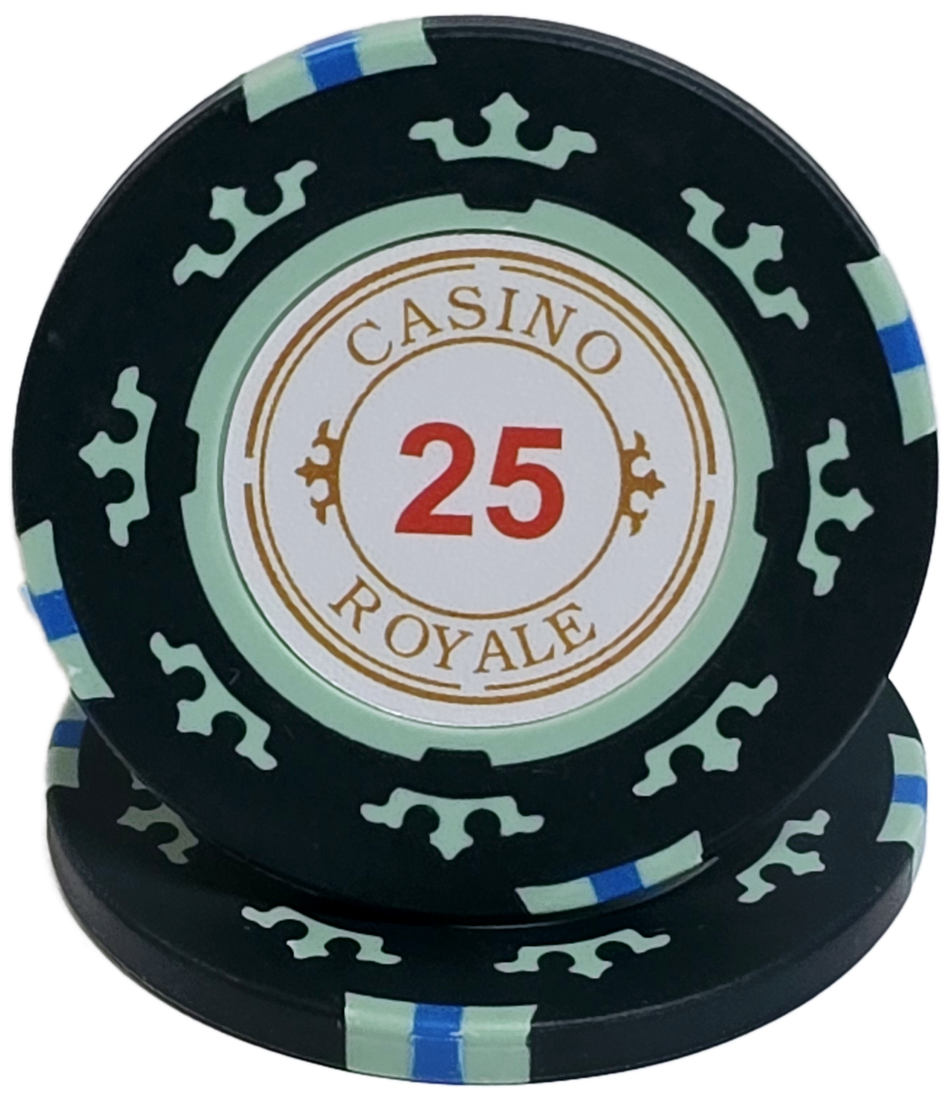 $25 Green Clay Casino Royale