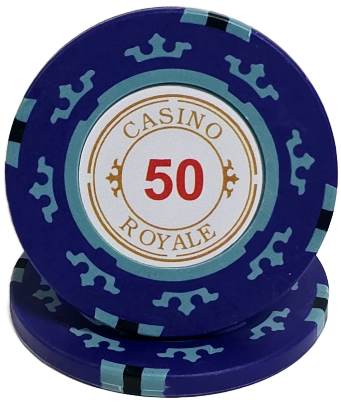 $50 Blue Clay Casino Royale