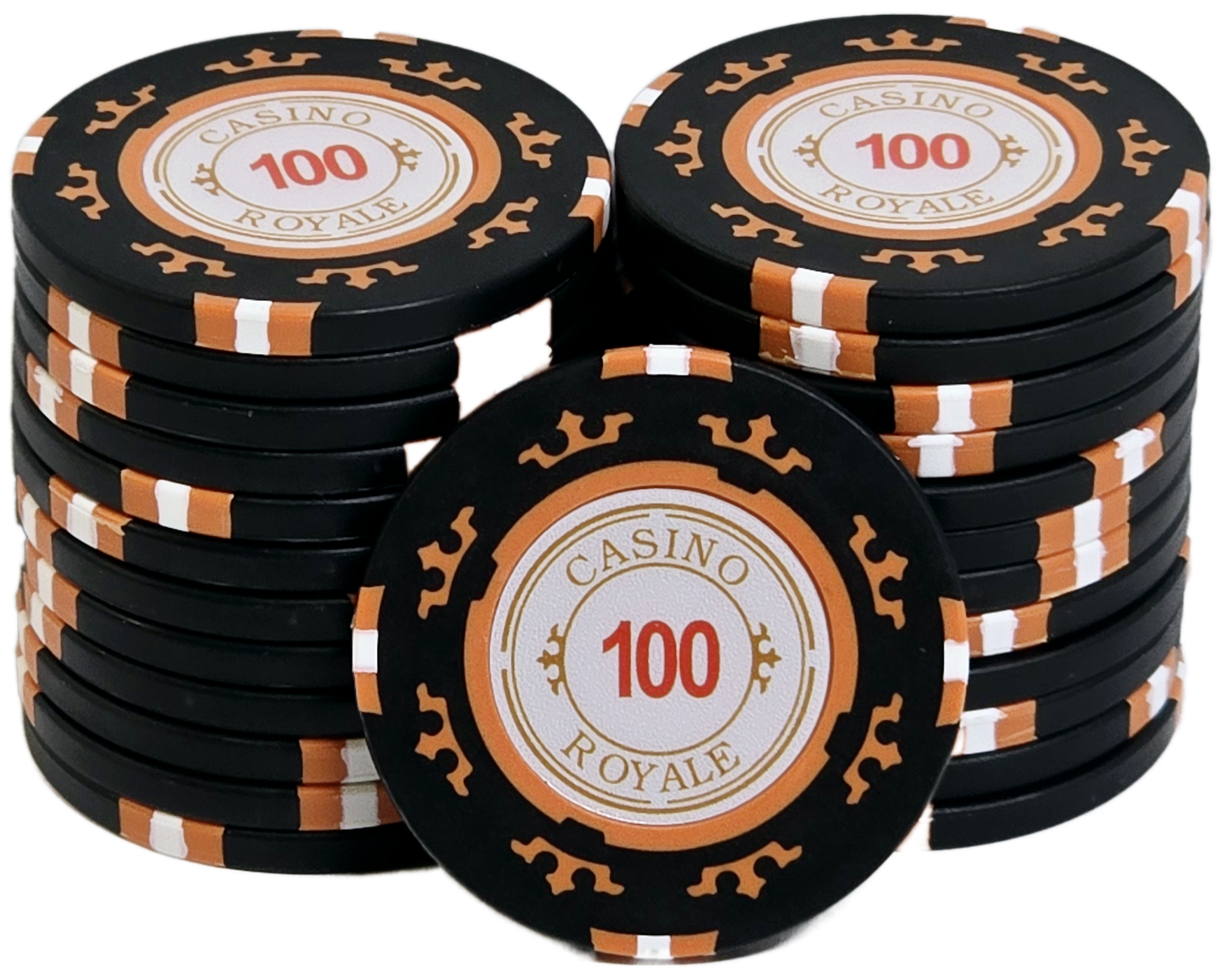 $100 Black Clay Casino Royale