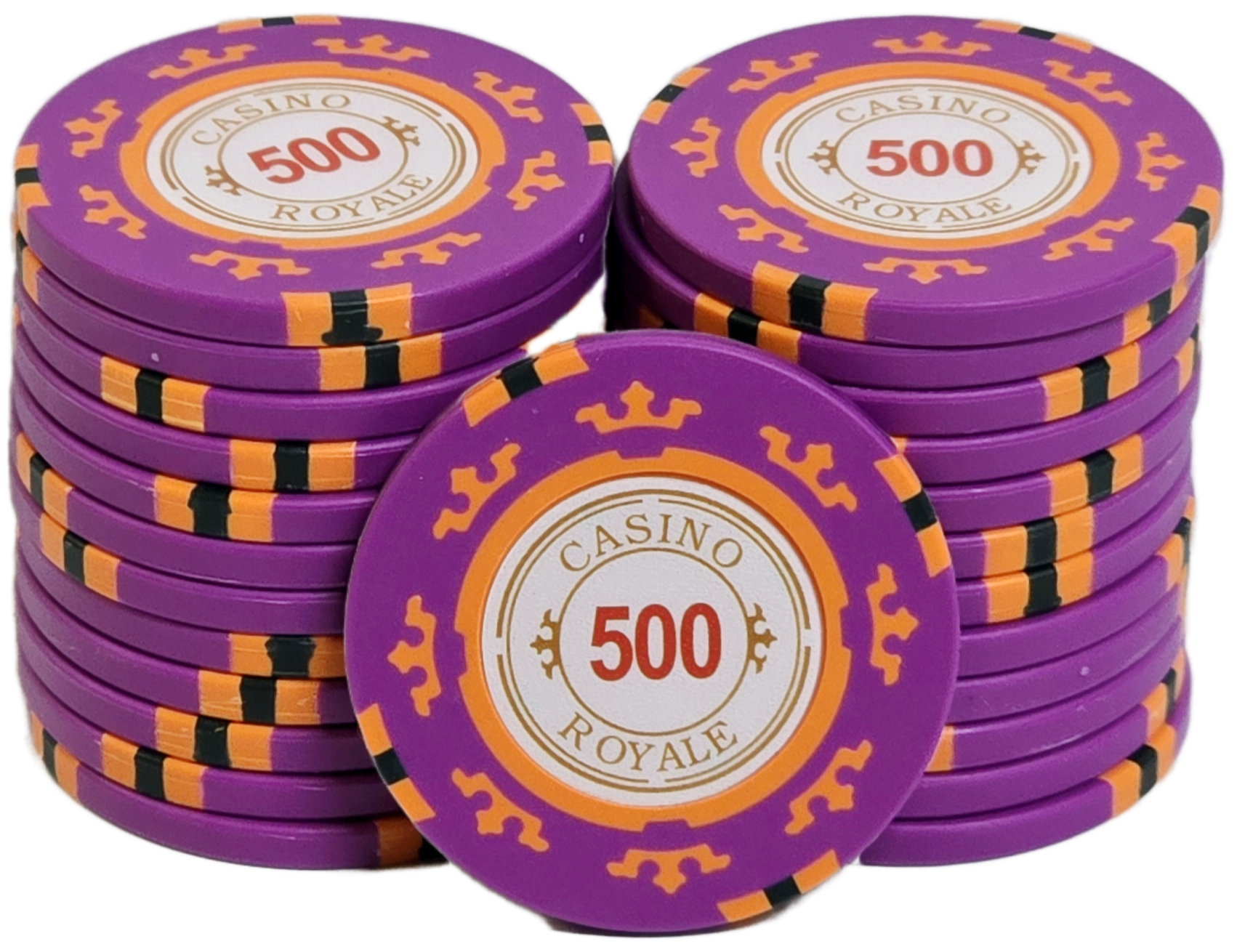 $500 Purple Clay Casino Royale
