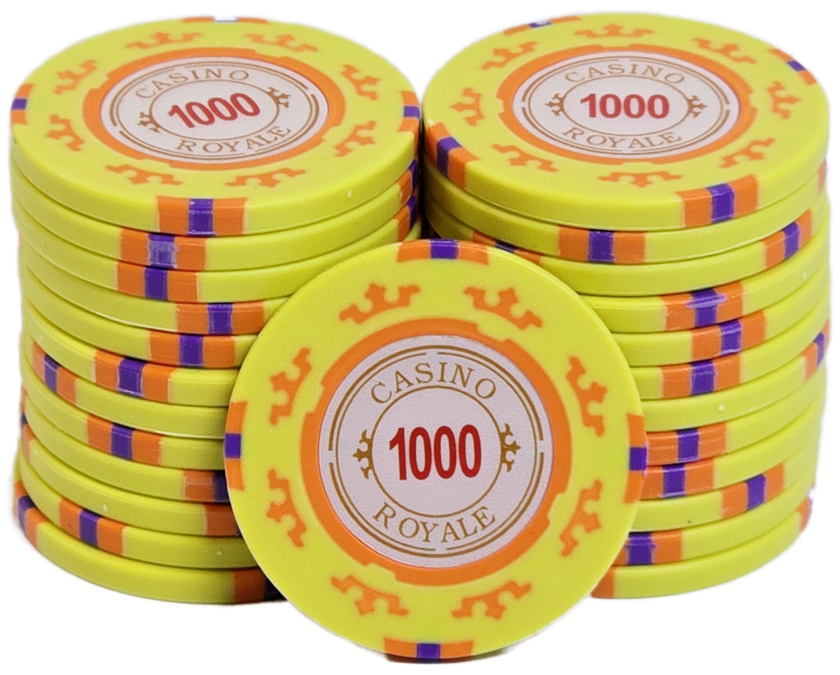 $1,000 Yellow Clay Casino Royale