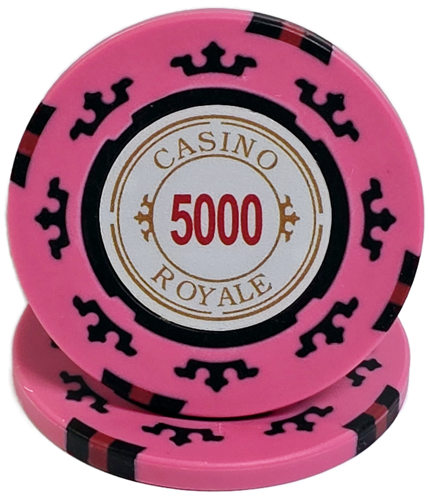 $5,000 Dark Pink Clay Casino Royale