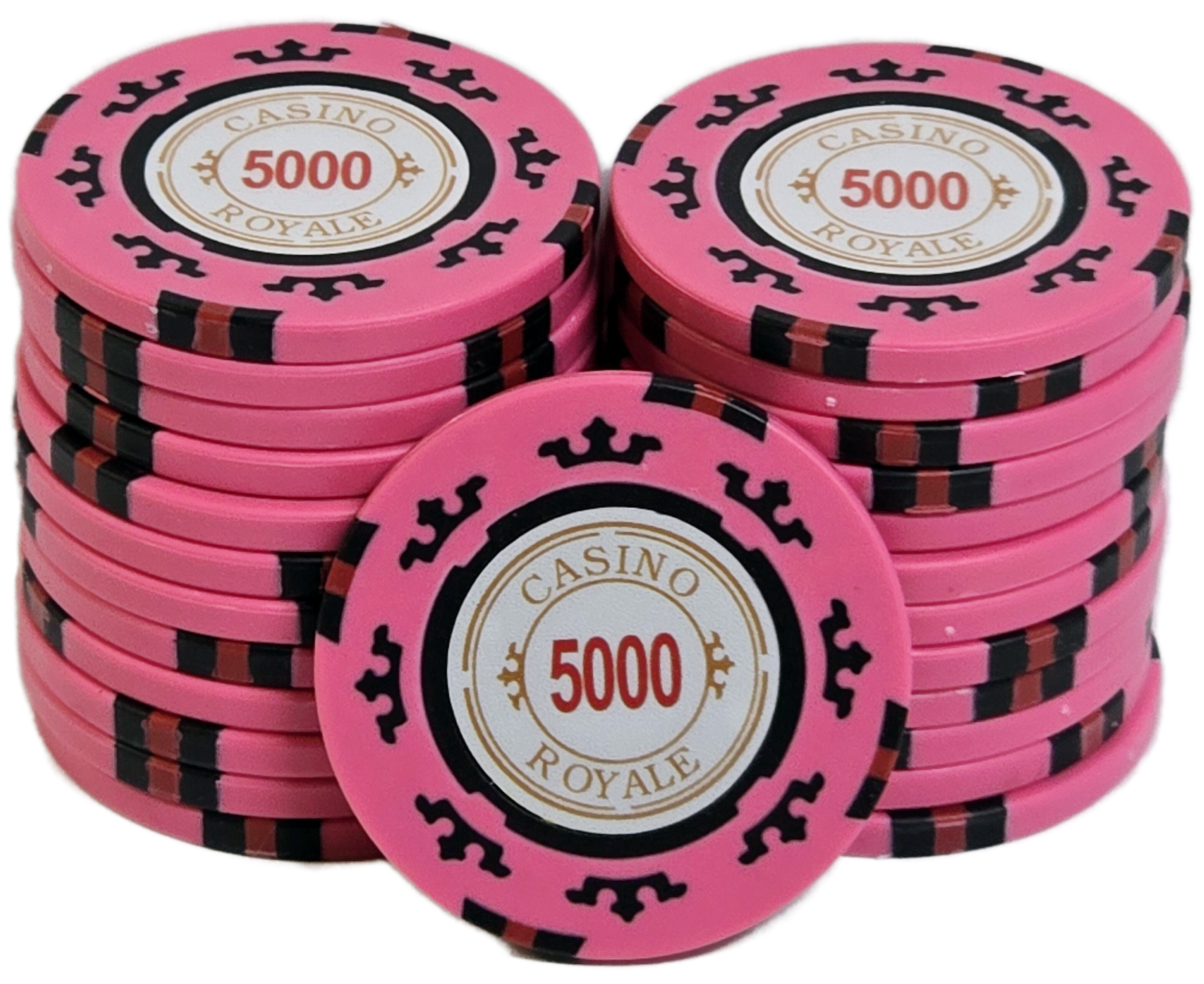 $5,000 Dark Pink Clay Casino Royale