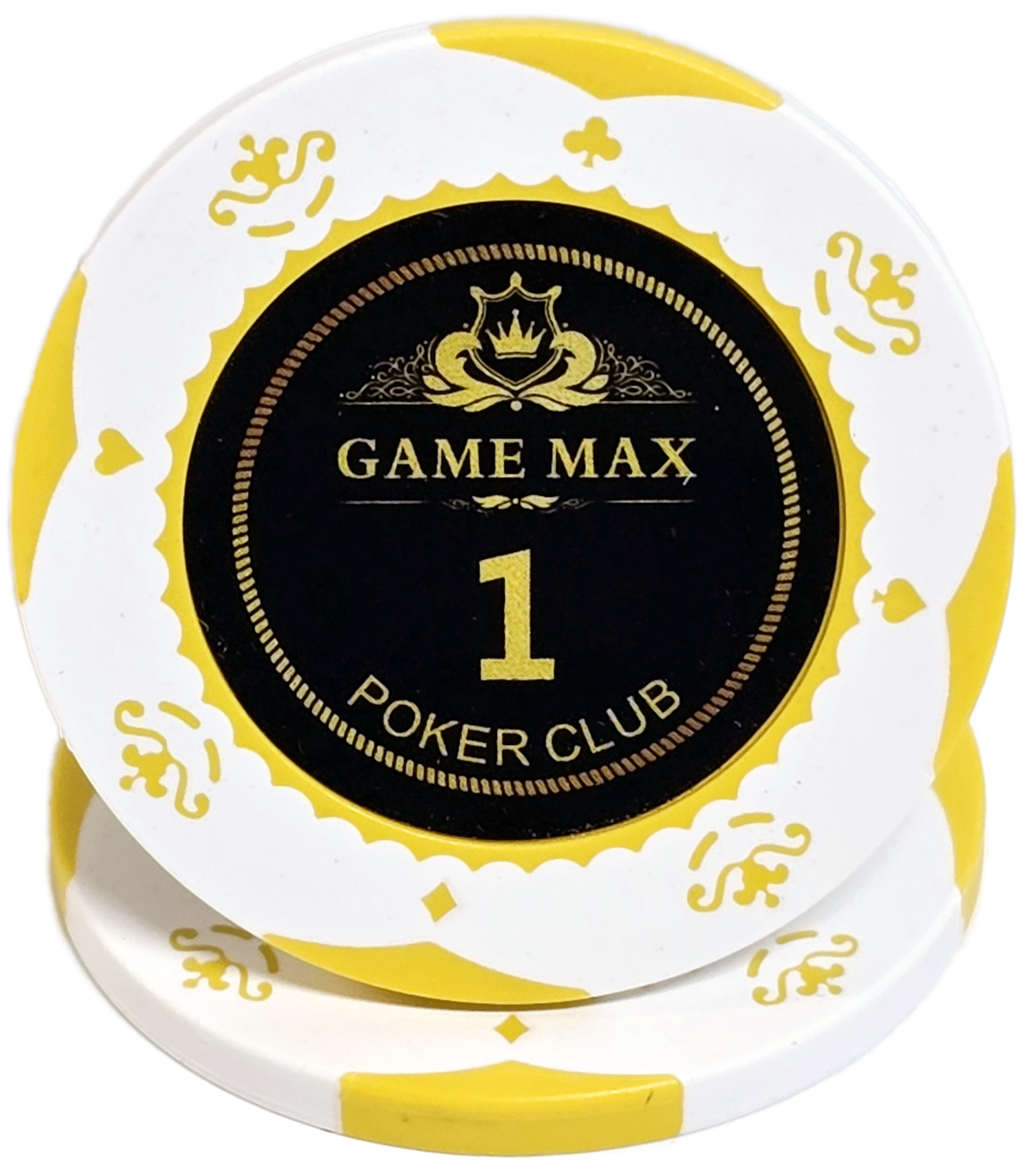 (25) $1 White 14g GameMax Chips