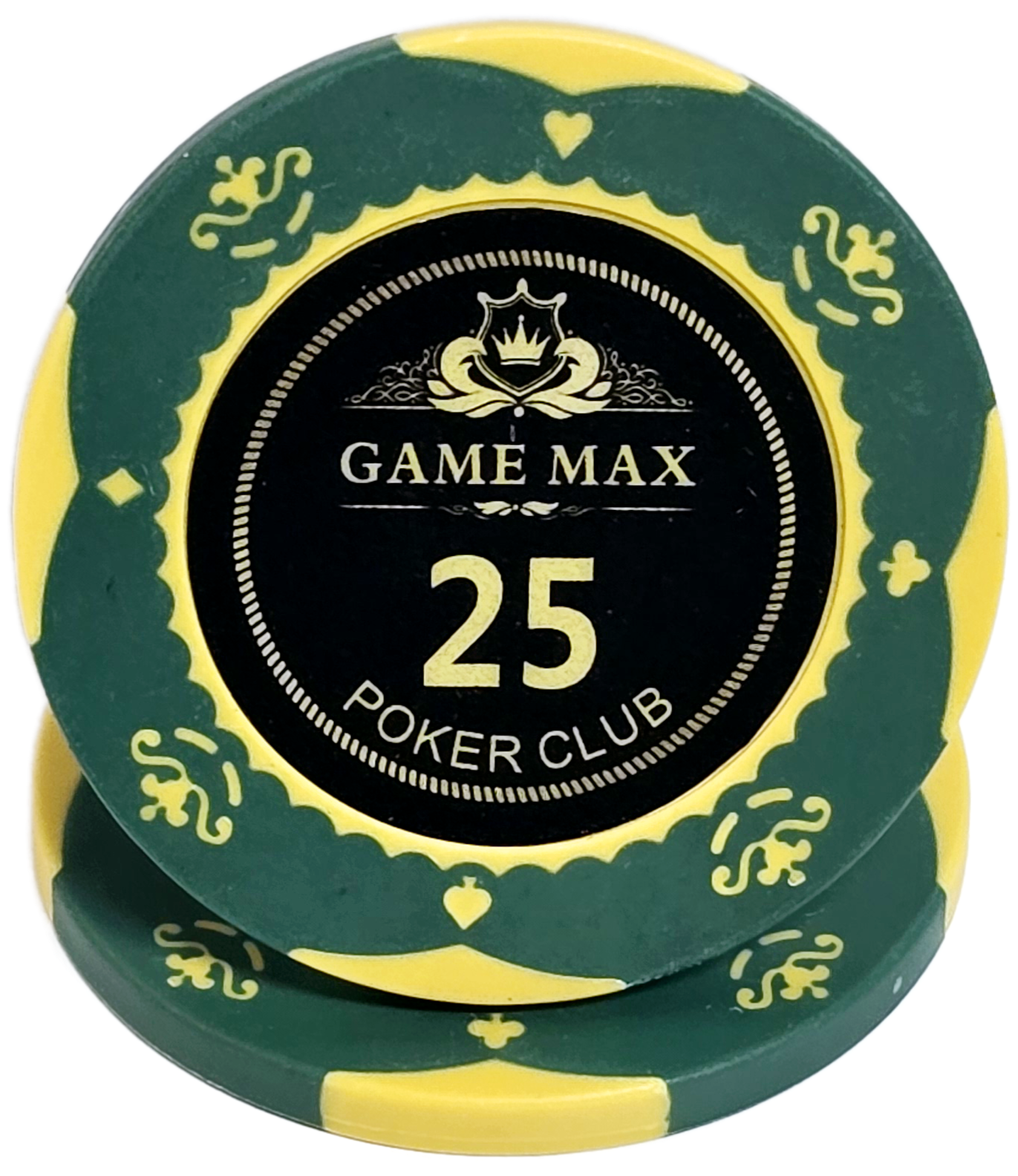 (25) $25 Green 14g GameMax Chips