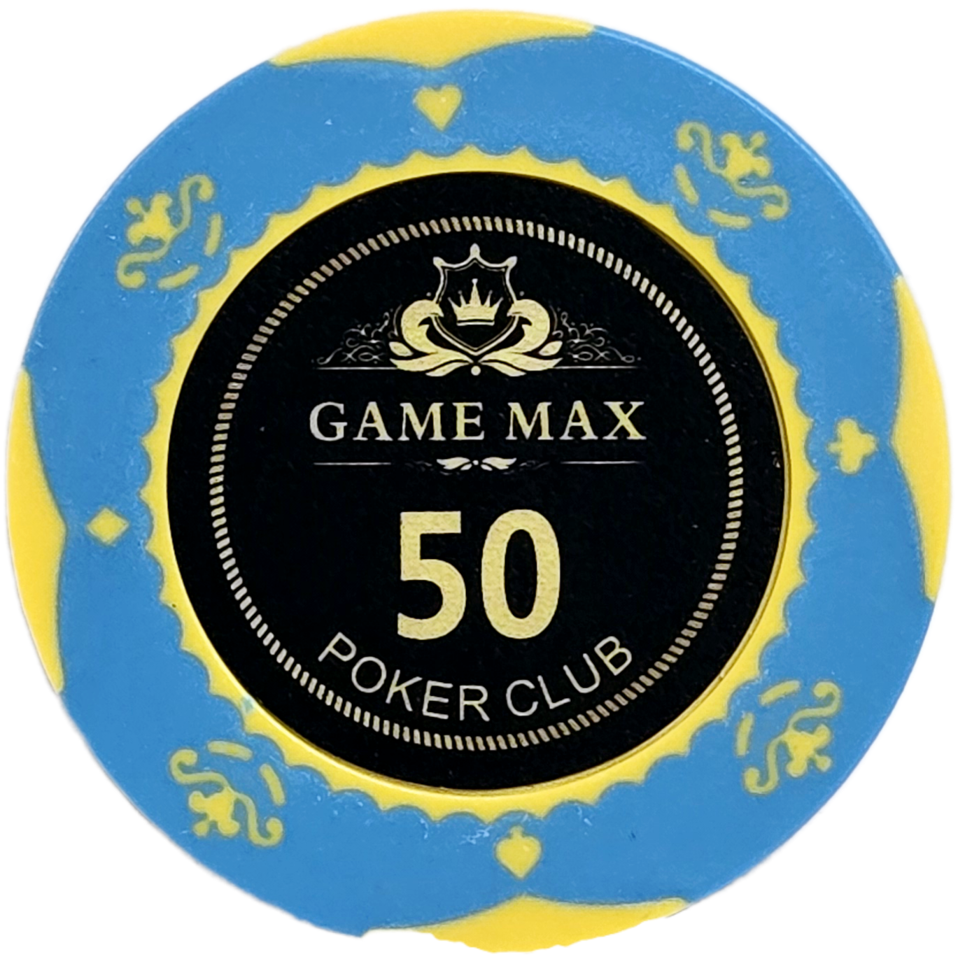 (25) $50 Light Blue 14g GameMax Chips
