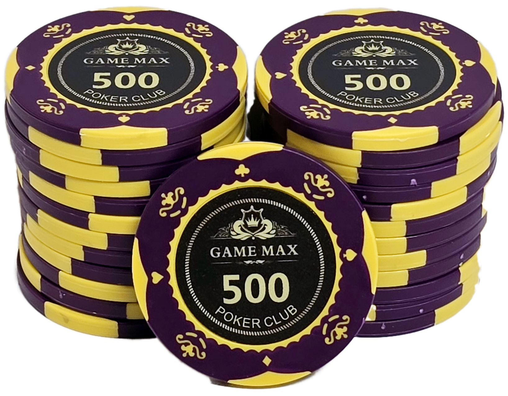 (25) $500 Purple 14g GameMax Chips