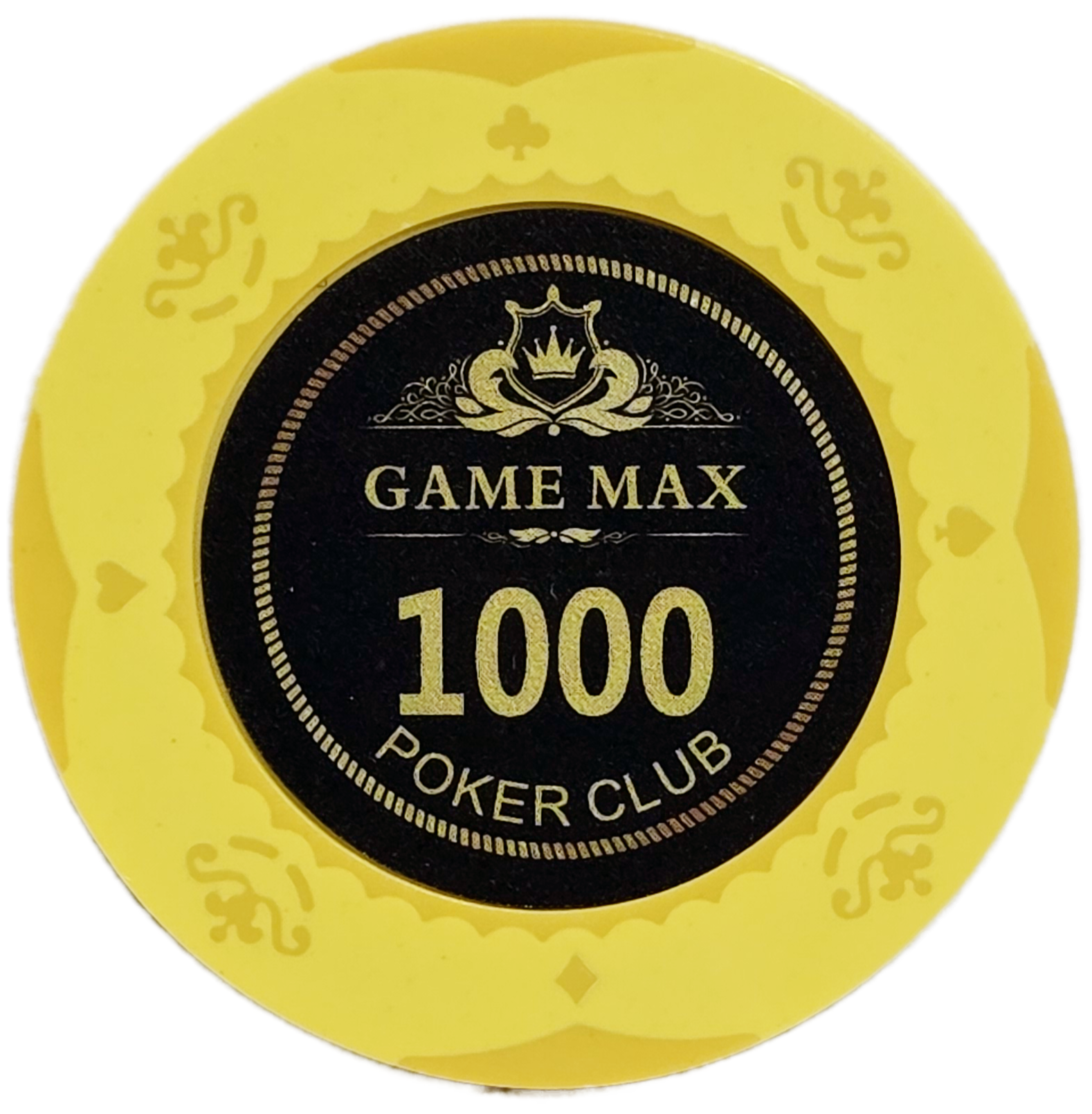 (25) $1,000 Yellow 14g GameMax Chips