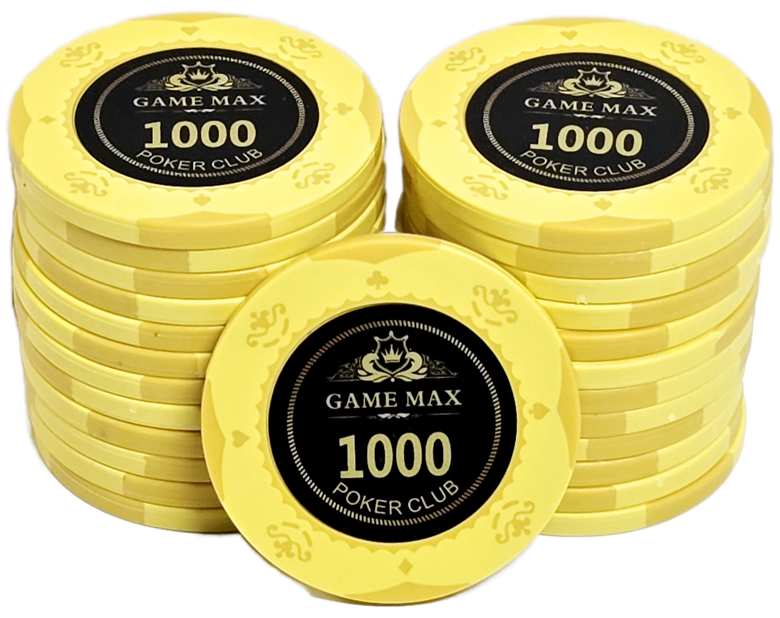 (25) $1,000 Yellow 14g GameMax Chips