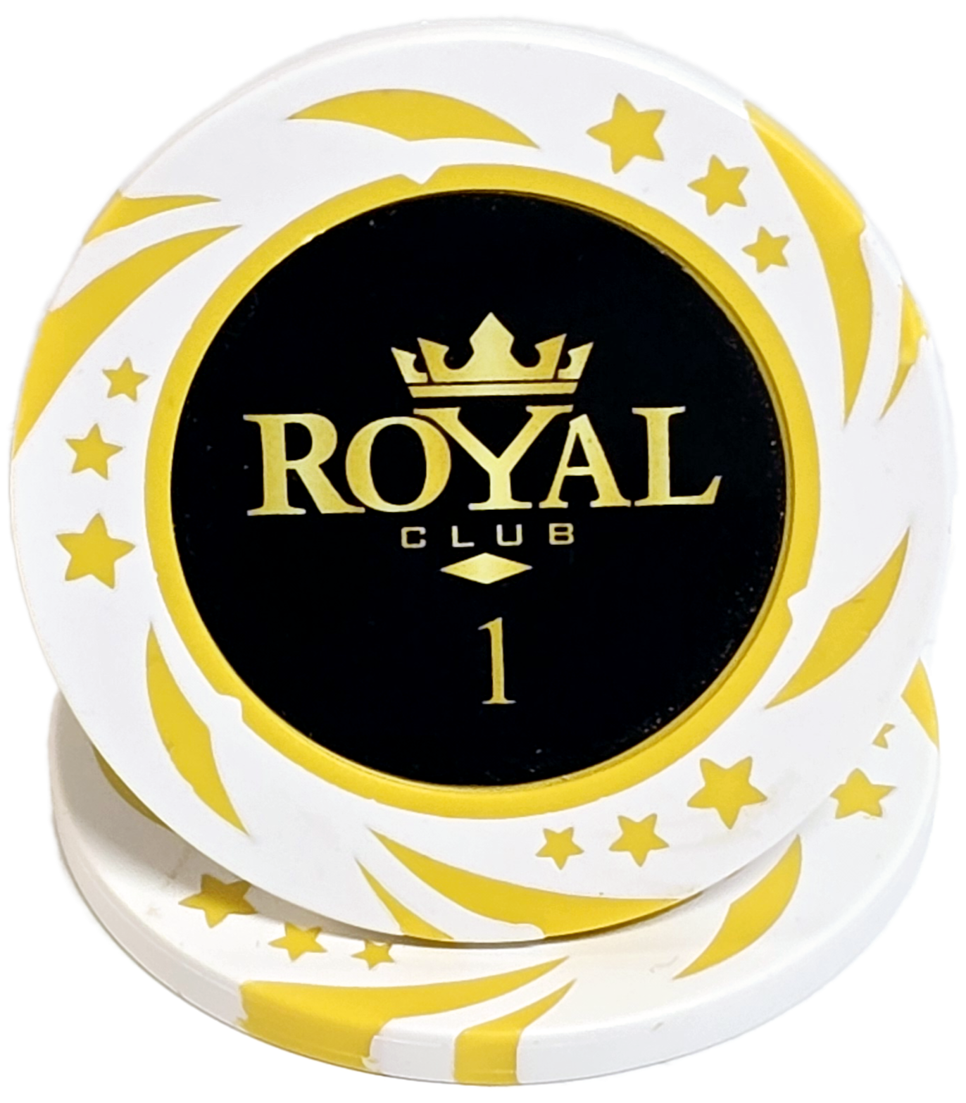 (25) $1 White 14g Royal Chips