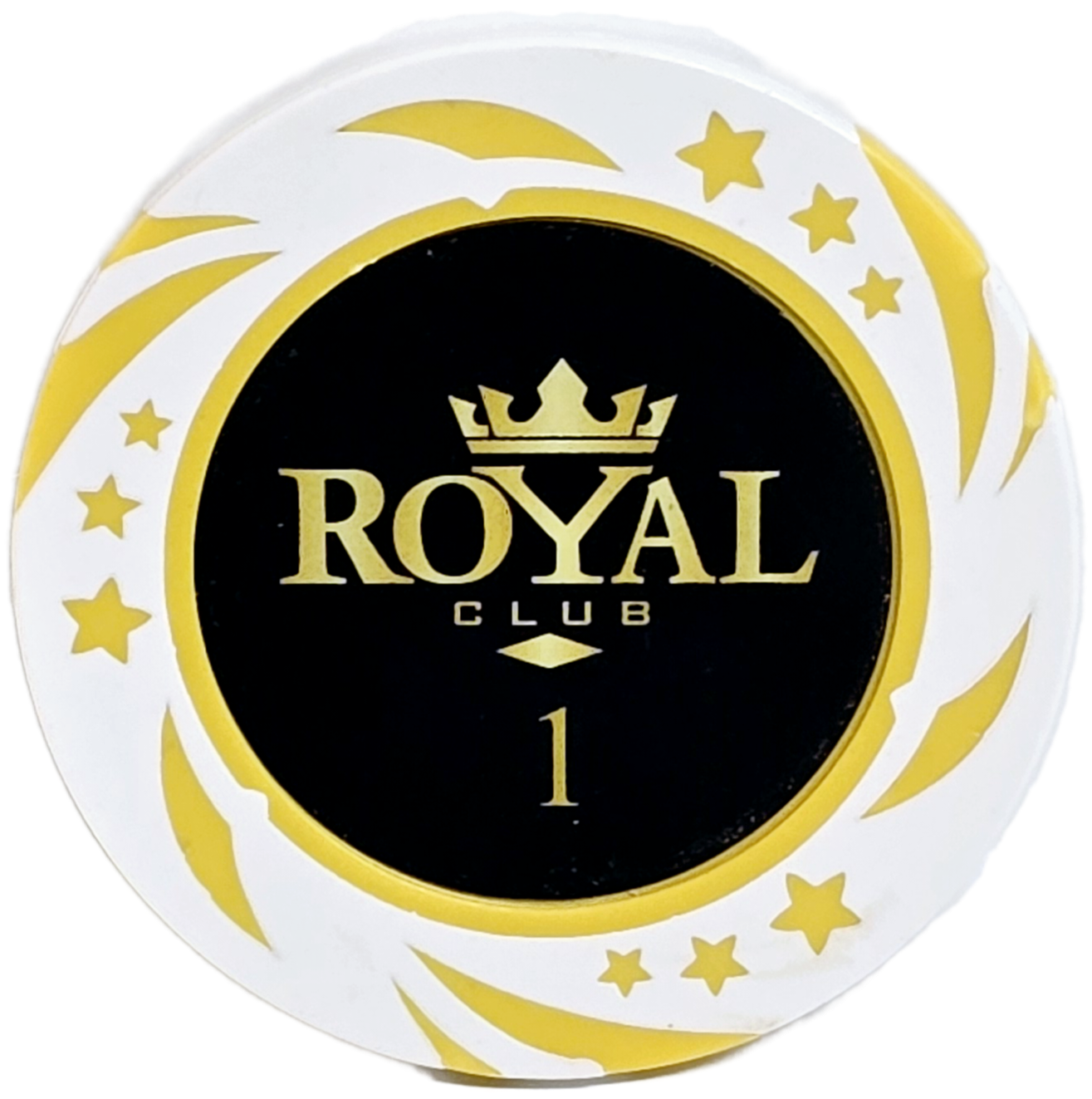 (25) $1 White 14g Royal Chips