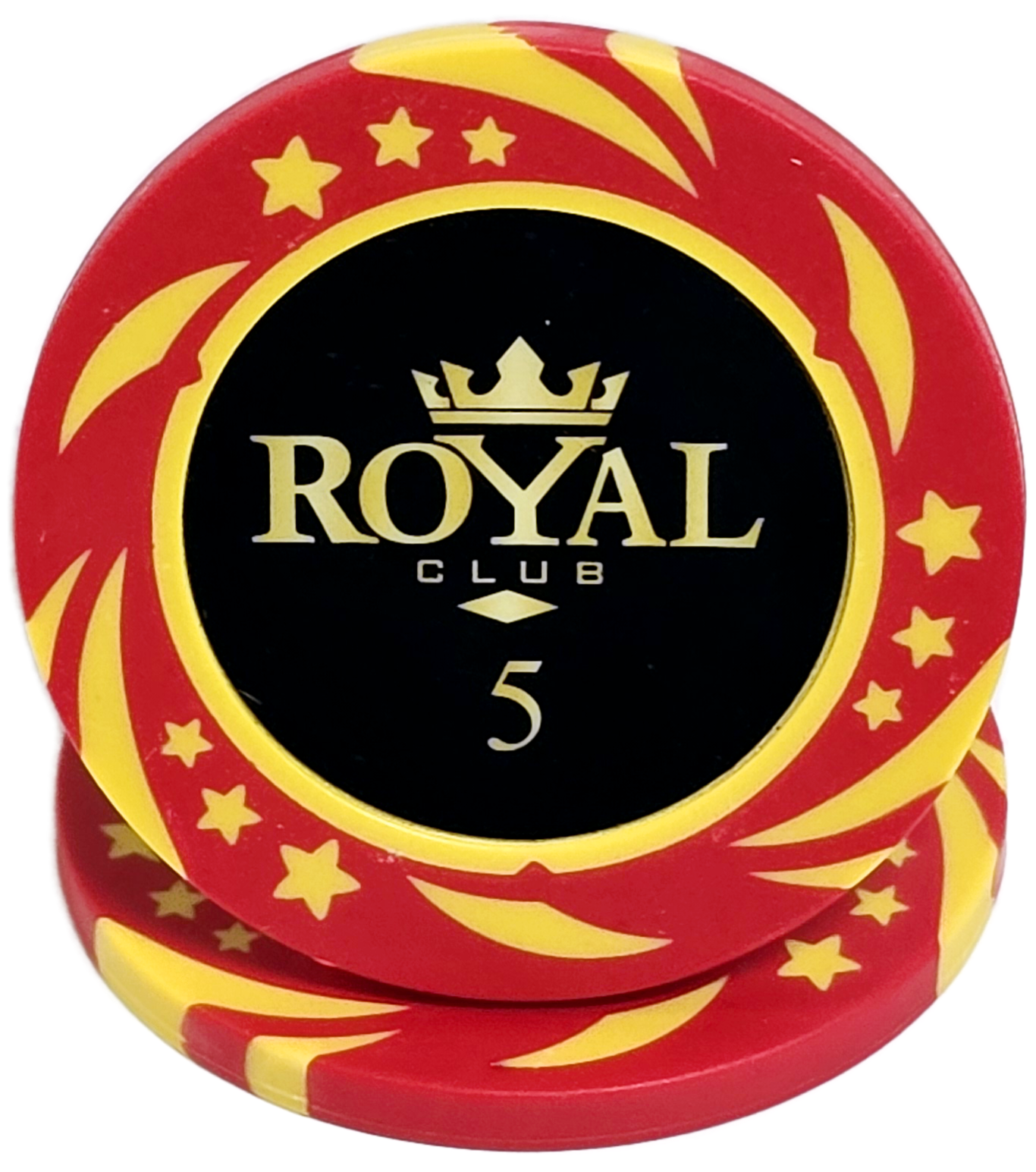 (25) $5 Red 14g Royal Chips