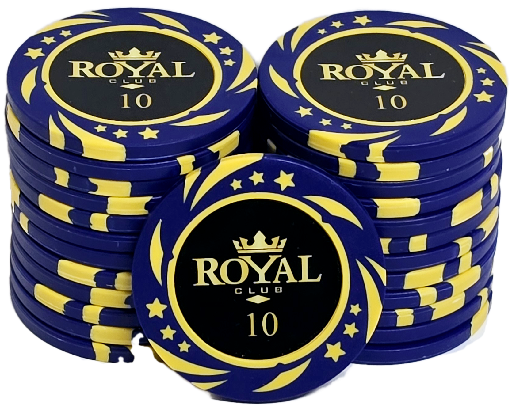 (25) $10 Blue 14g Royal Chips