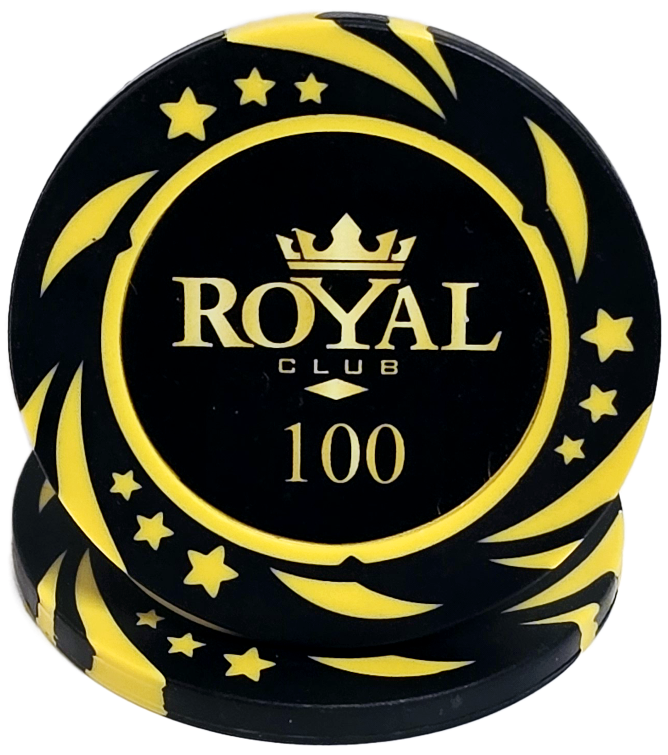 (25) $100 Black 14g Royal Chips
