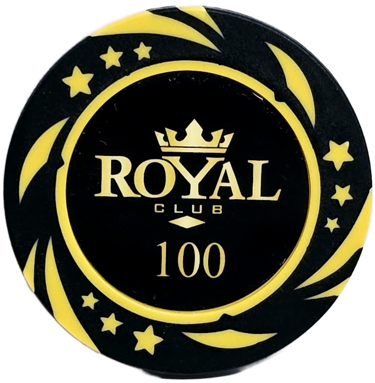 (25) $100 Black 14g Royal Chips
