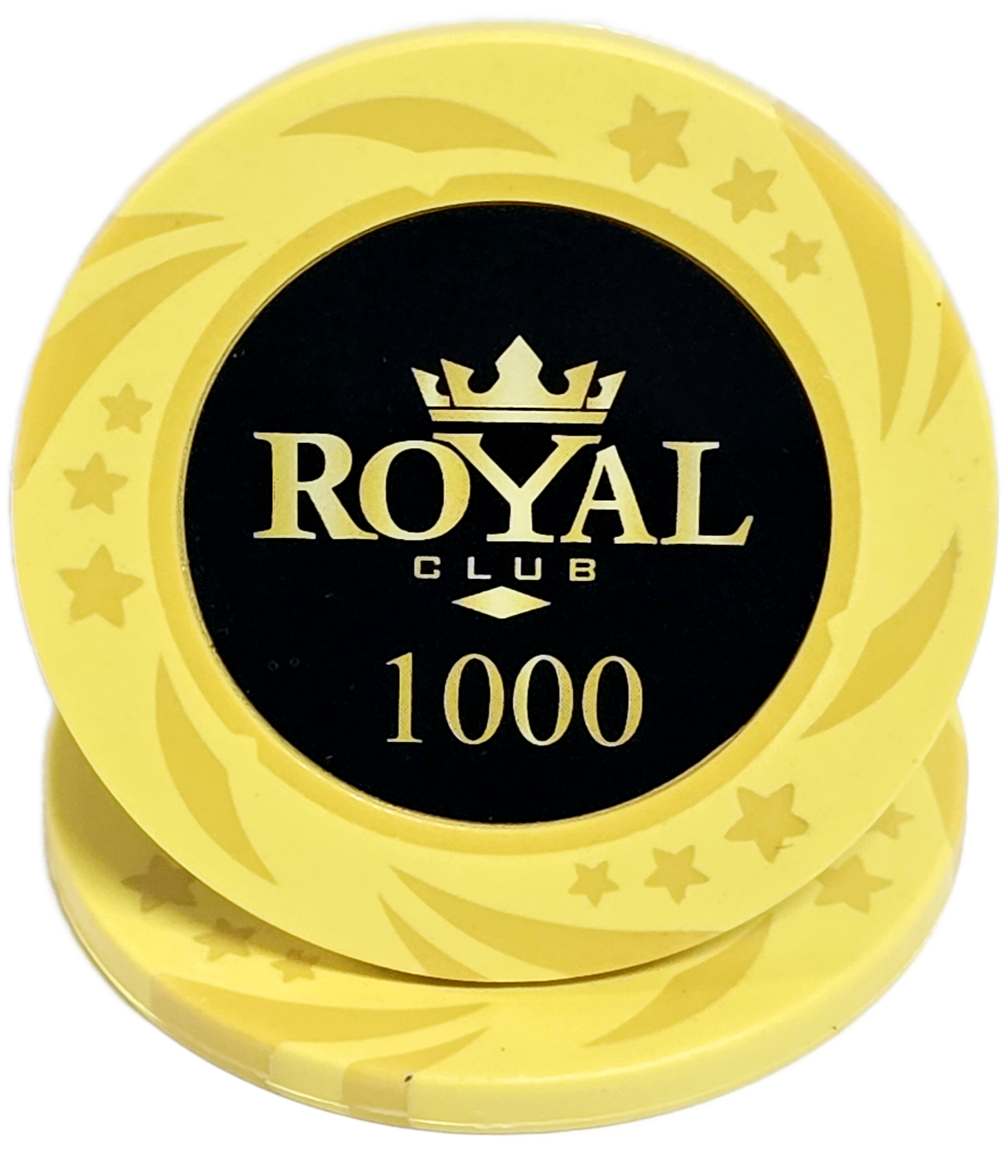 (25) $1000 Yellow 14g Royal Chips