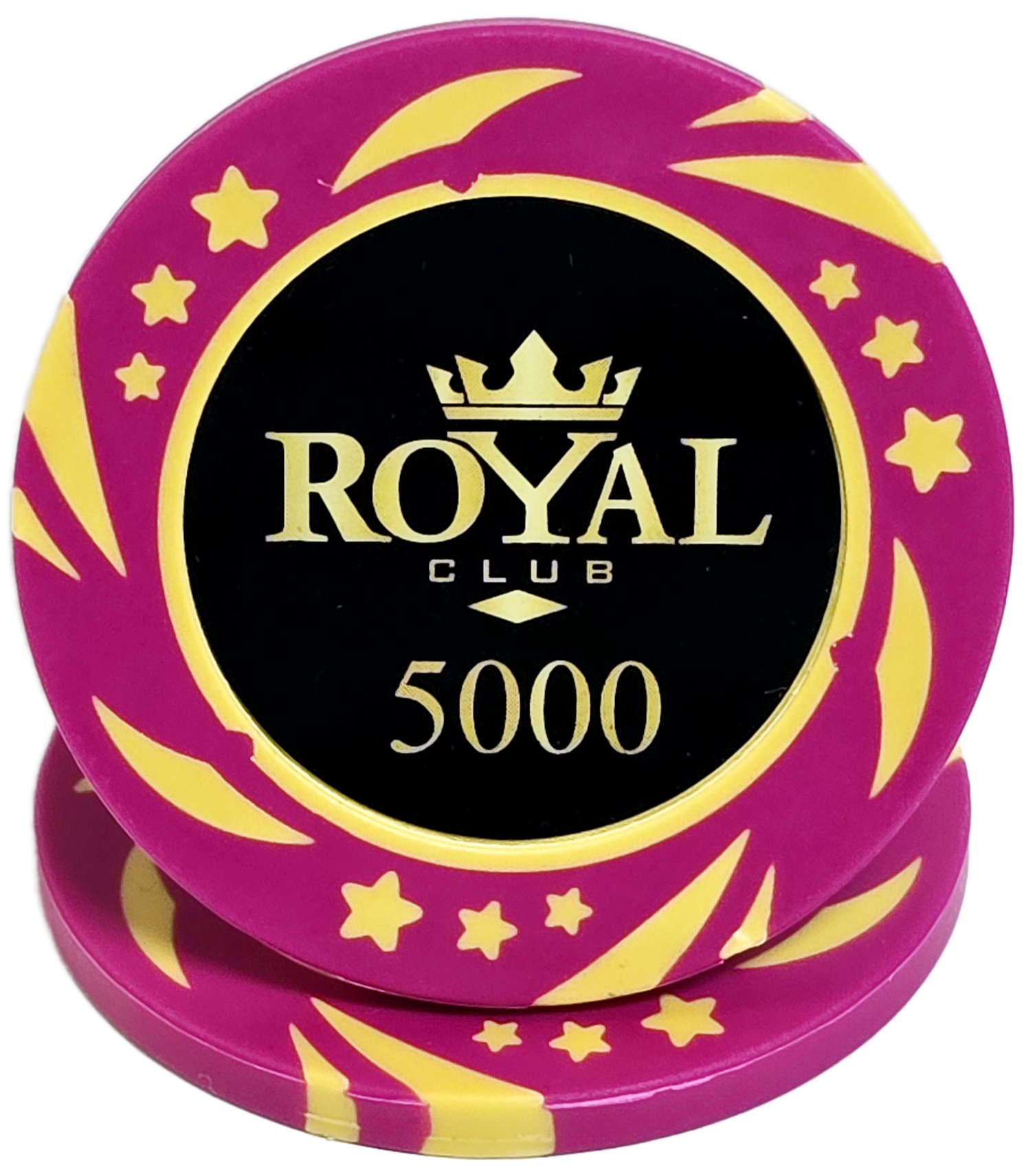 (25) $5,000 Pink 14g Royal Chips