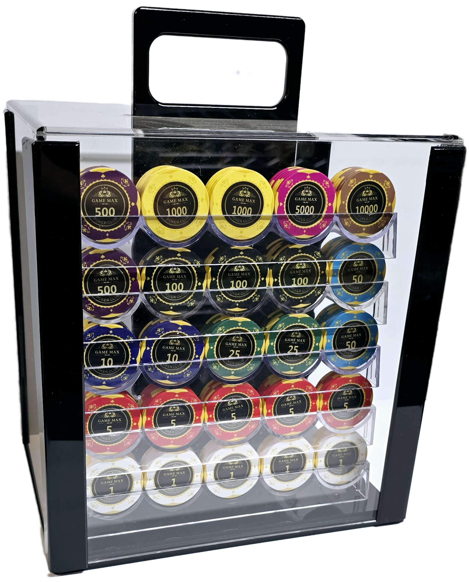 1000pc 14g Clay GameMax Chip Set-With Case