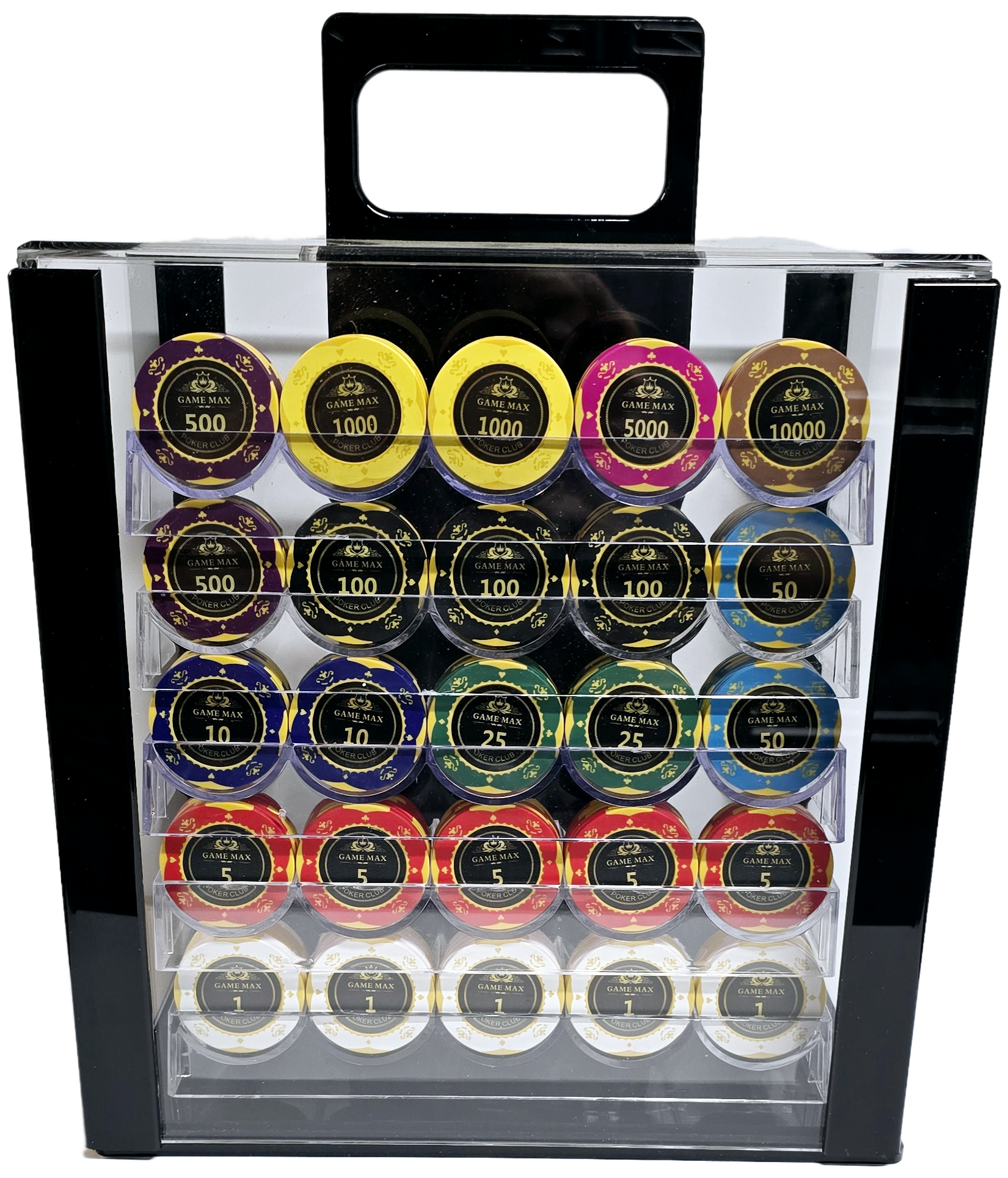 1000pc 14g Clay GameMax Chip Set-With Case