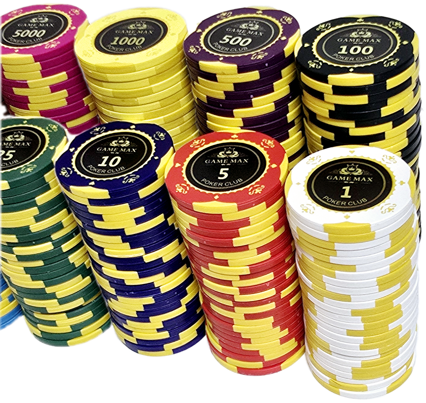 600pc 14g Clay GameMax Chip Set-No Case