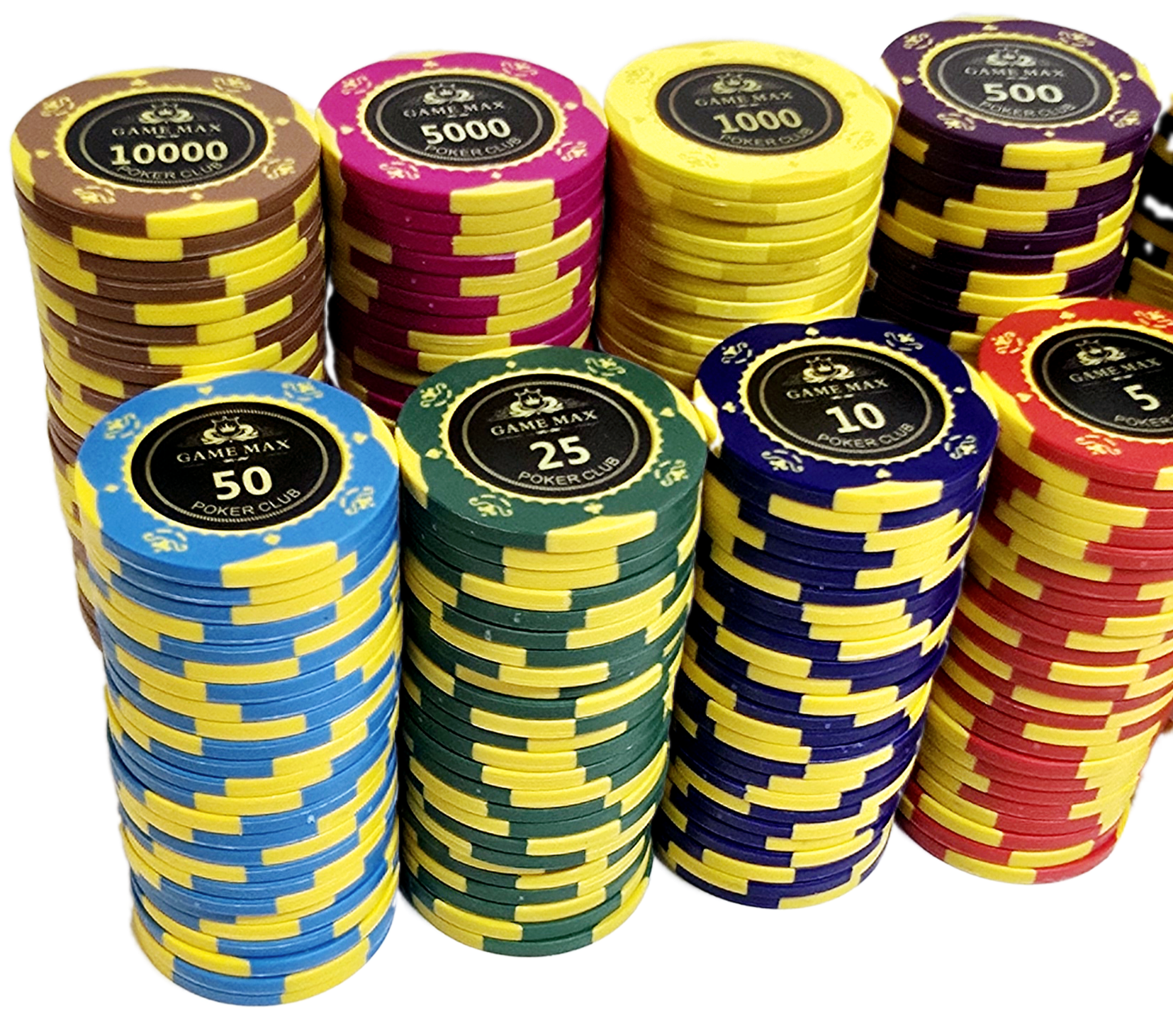 300pc 14g Clay GameMax Chip Set-No Case 