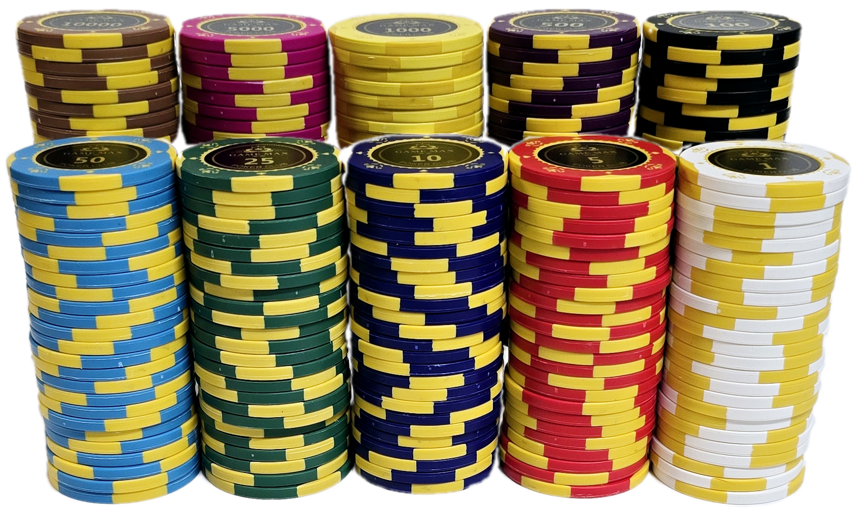 300pc 14g Clay GameMax Chip Set-No Case 
