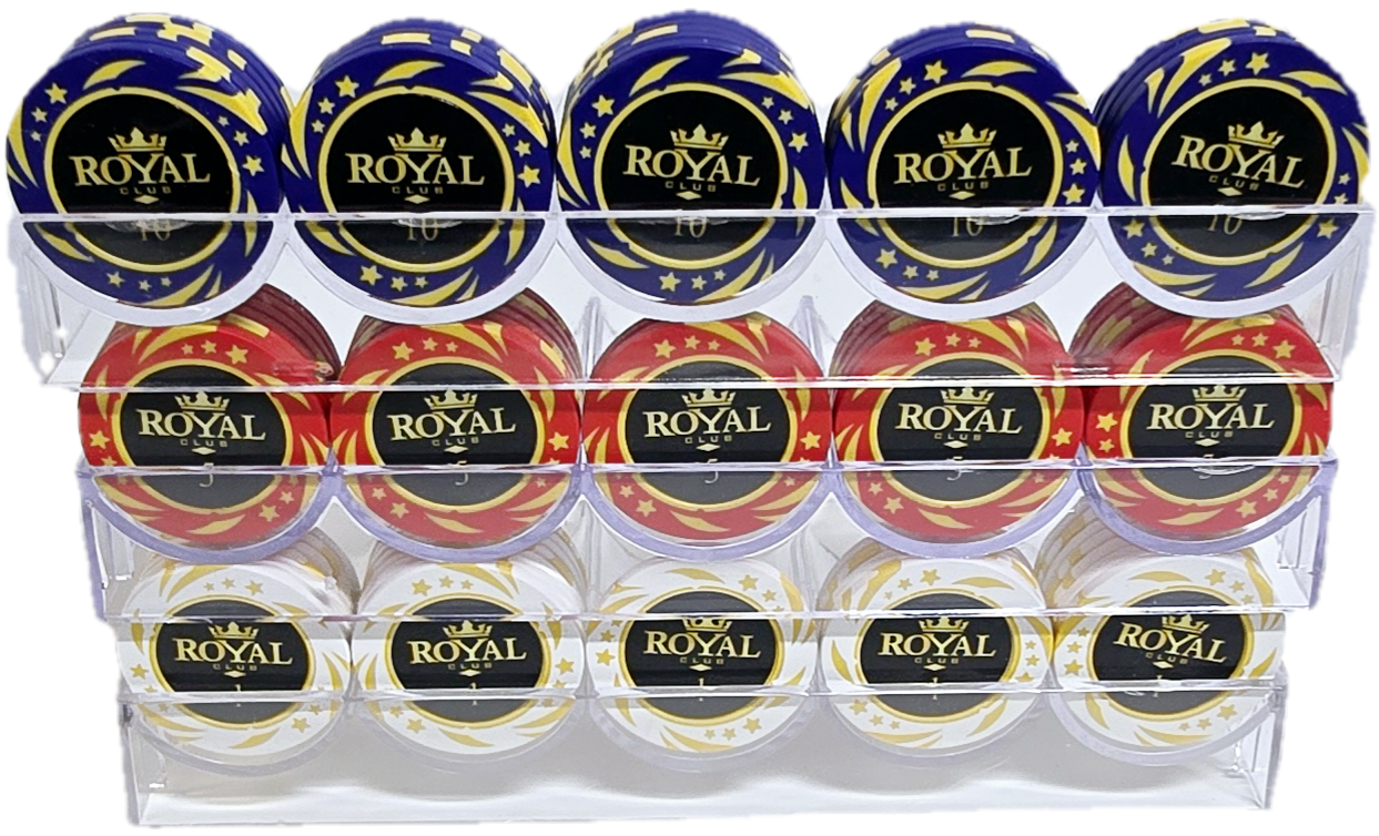 300pc 14g Clay Royal Chip Set-With Trays