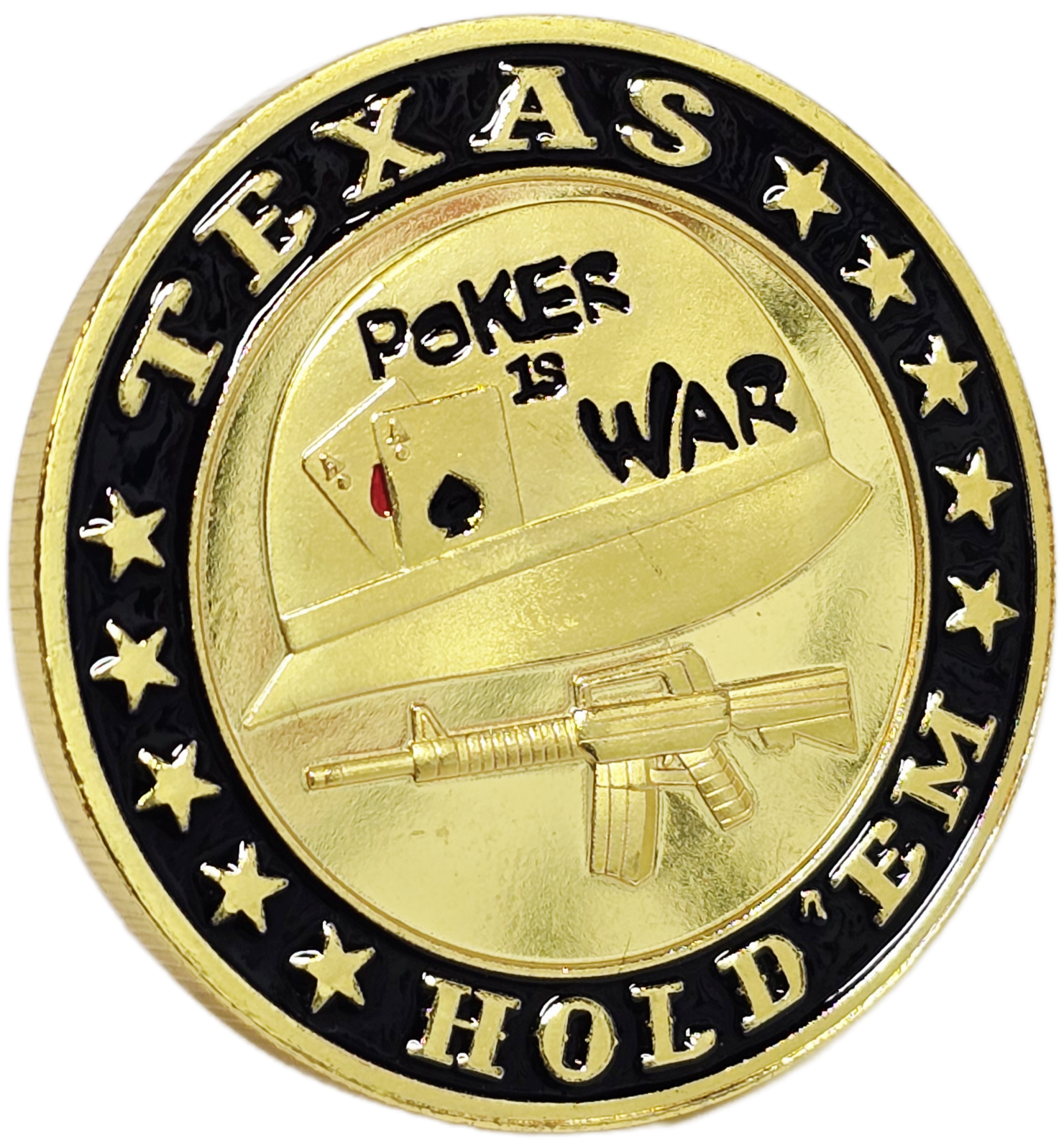 #21 Poker Is War Metal Guard (Clear Cover Included)