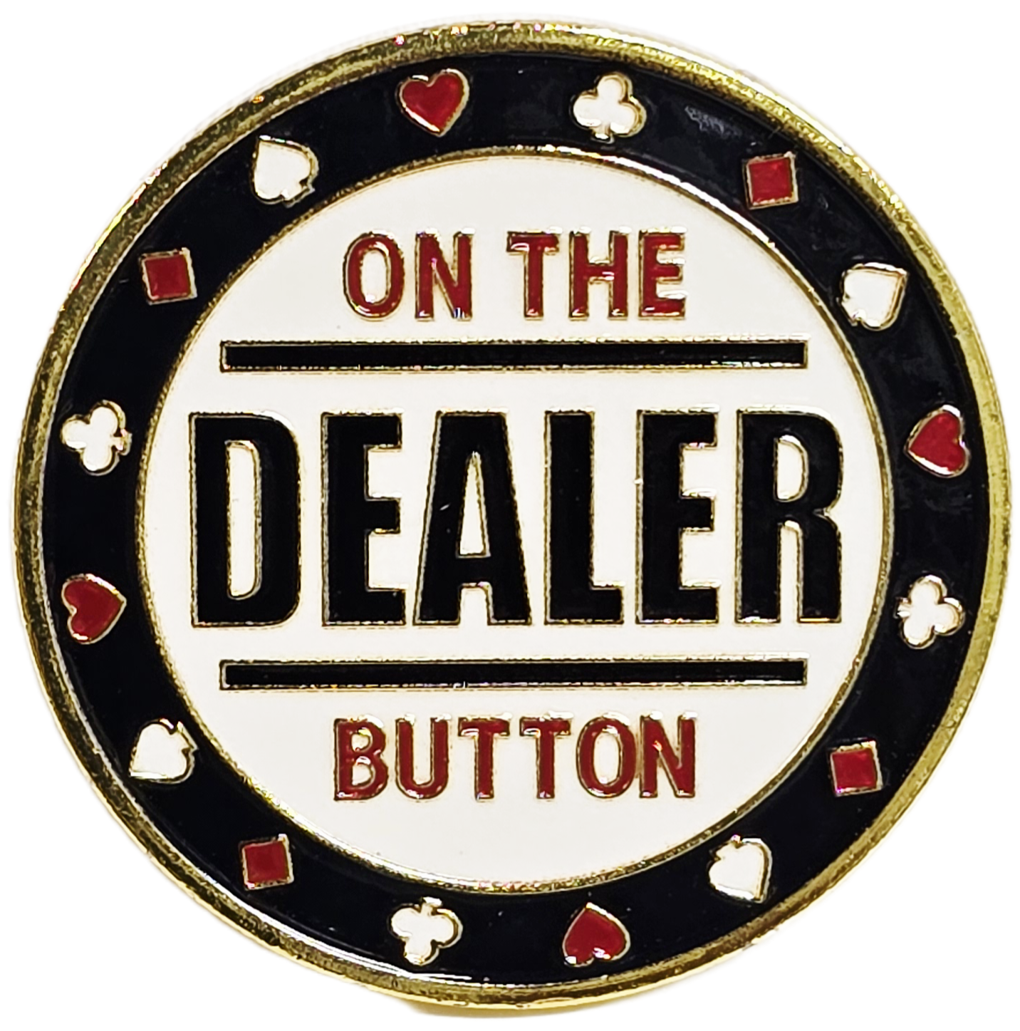 #23 On The Button Dealer Metal Guard (Clear Cover Included)