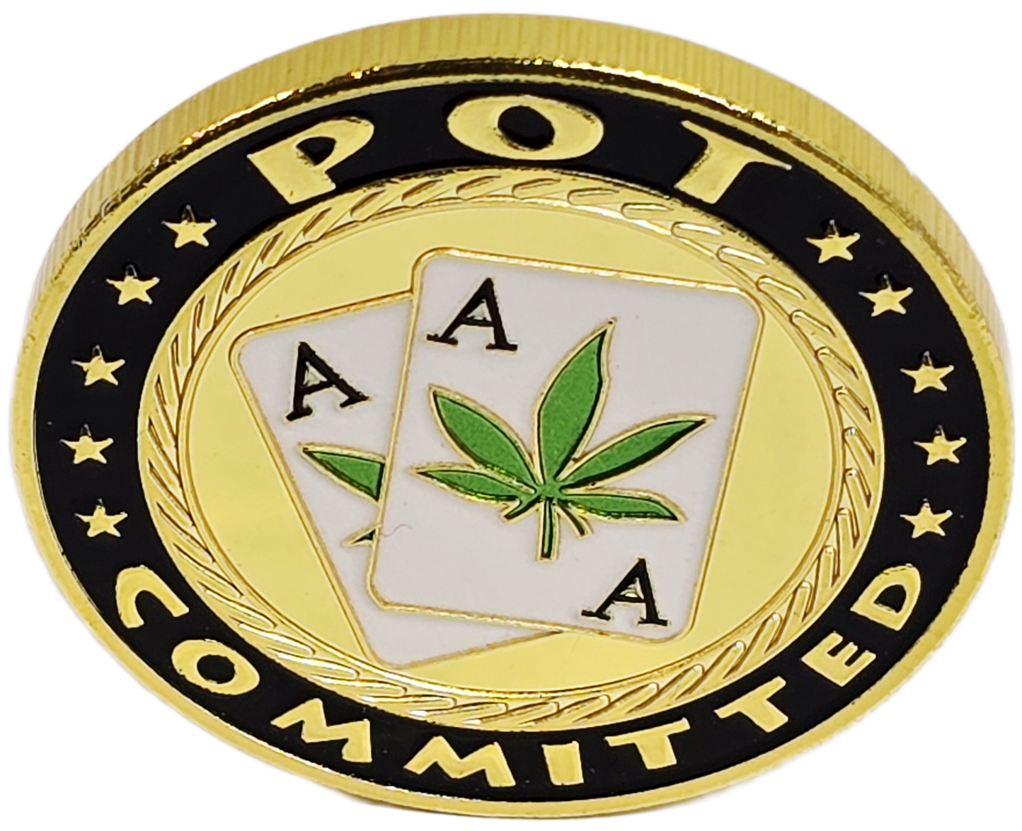 #80 Pot Committed/Aces Metal Guard (Clear Cover Included)