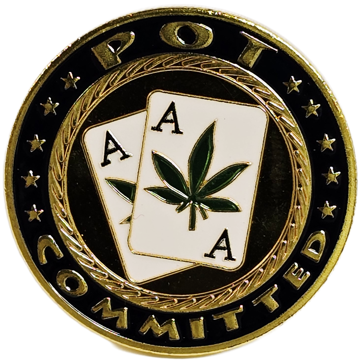 #80 Pot Committed/Aces Metal Guard (Clear Cover Included)