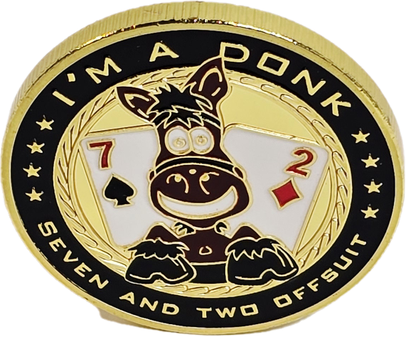 #32 I'm A Donk Metal Card Guard