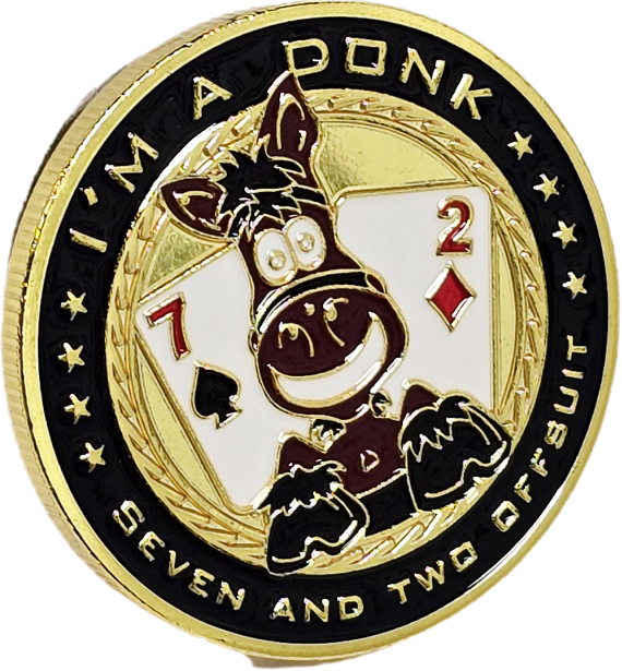 #32 I'm A Donk Metal Card Guard