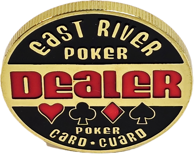 #47 Dealer East River Poker Metal Guard (Clear Cover Included)