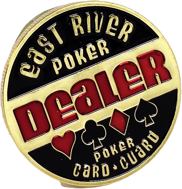 #47 Dealer East River Poker Metal Guard (Clear Cover Included)