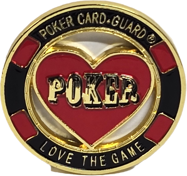#54 Poker Love The Game Metal Guard (Clear Cover Included)