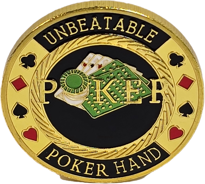 #55 Unbeatable Poker Hand Metal Guard (Clear Cover Included)