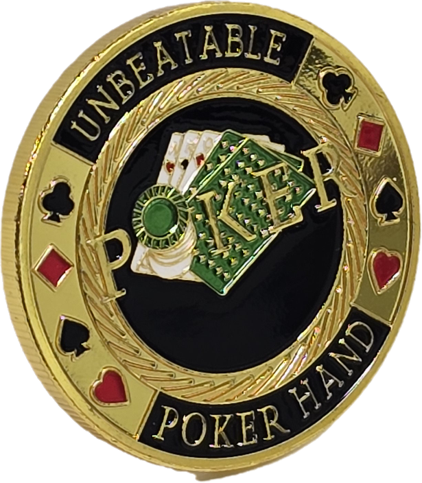 #55 Unbeatable Poker Hand Metal Guard (Clear Cover Included)