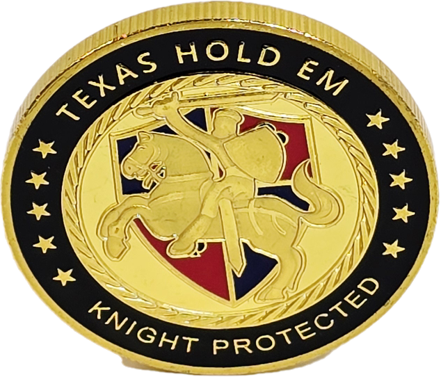 #64 Texas Hold Em Knight Metal Guard (Clear Cover Included)