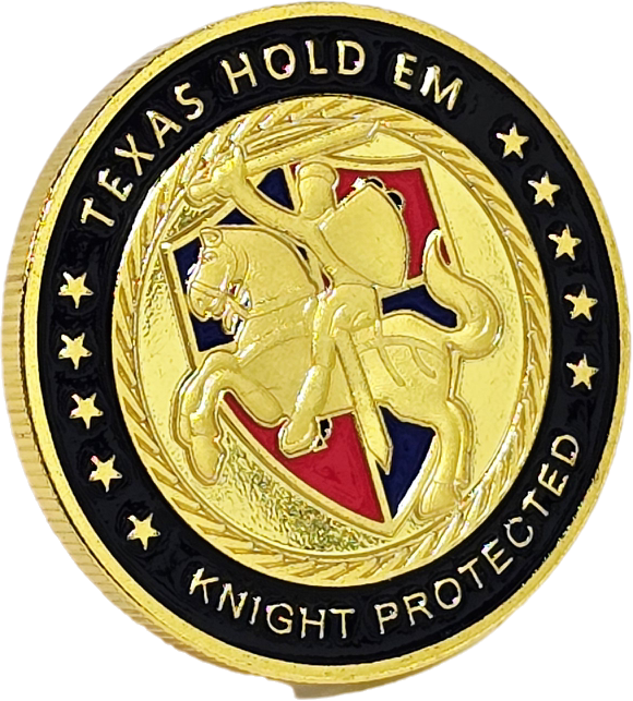 #64 Texas Hold Em Knight Metal Guard (Clear Cover Included)