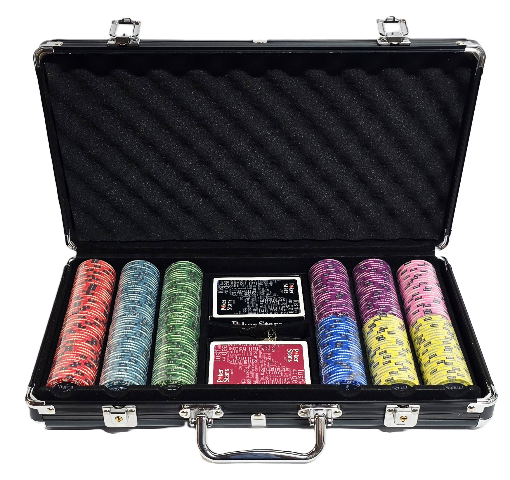 300pc 10g Ceramic Vercelli Chip Set-With Case