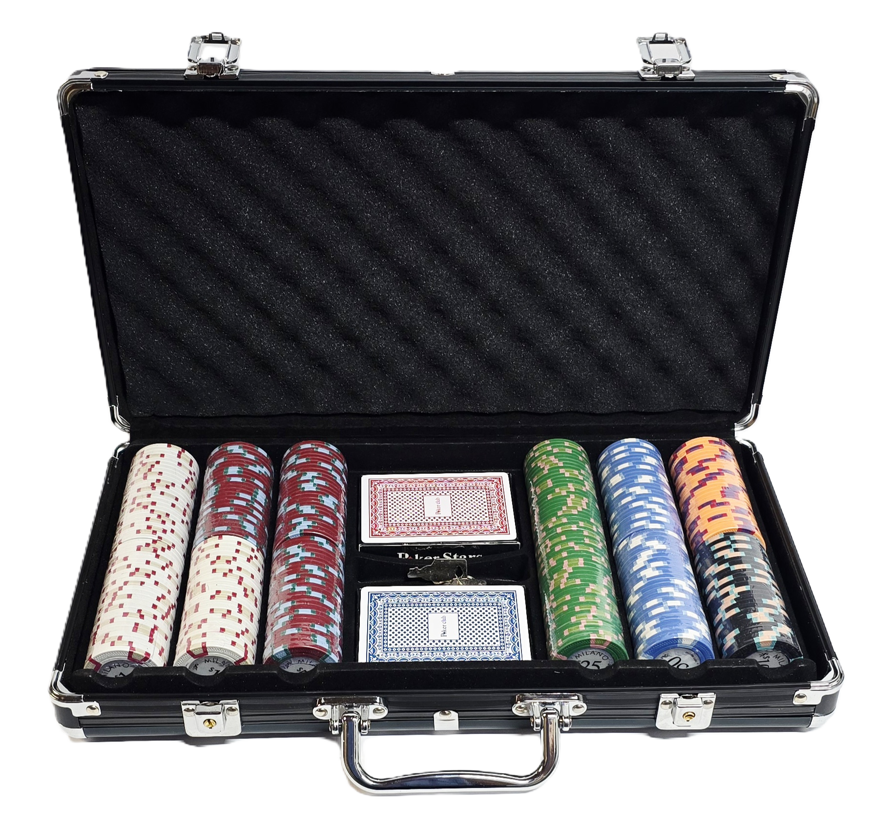 300pc 9g Clay Milano Chip Set-With Case 