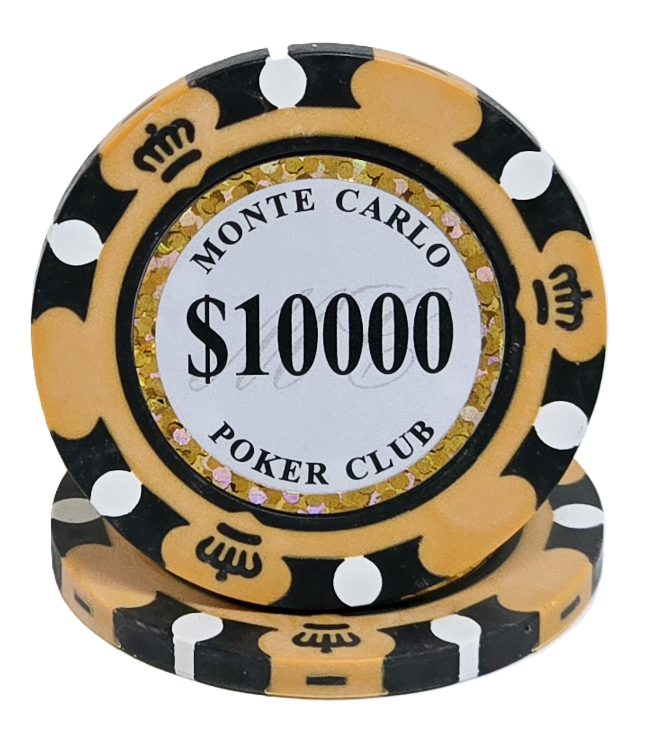 200pc 14g Clay 2-Tone Monte Carlo Chip Set-With Case